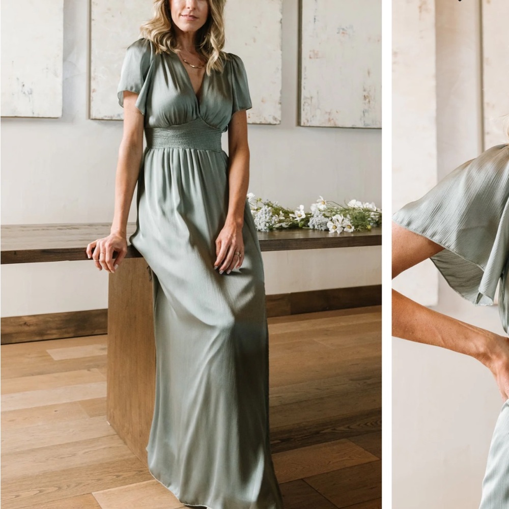Prague Satin Maxi Dress